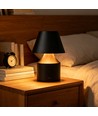Laddningsbar LED-bordslampa - Svart, touch-dimbar, 3-i-1, IP20 inomhus