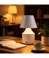Laddningsbar LED bordslampa - Vit, touch dimbar, 3-i-1, IP20 inomhus