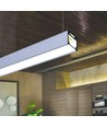 1m aluprofil LINEA20 EE7F/TY - Obehandlad aluminium, påbyggnad, LED-skena
