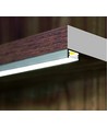1m aluprofil SLIM8 AC2/Z - Svart anodiserad, utanpåliggande, LED-skena