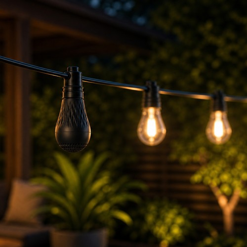 Garland Bluetooth-högtalare - Svart, 230V, tillbehör till ljusslingor