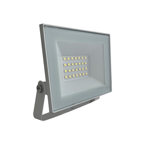 20W LED-strålkastare - IP65, vitt hölje, 6500K, utomhus