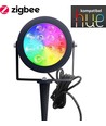 Zigbee Pro LED Trädgårdsspot 25W RGB+CCT, 2100LM, IP65, 230V - Svart