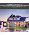 Outlet: Zigbee Pro LED Trädgårdsspot 25W RGB+CCT, 2100LM, IP65, 230V - Svart