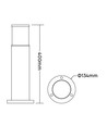 Outlet: Mi•Light Zigbee LED Havelampe 9W, 24V i RGB+CCT, IP66 - Sort