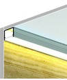 1m aluprofil SMART10 AC2/Z - Vitlackerad, utanpåliggande, LED-skena