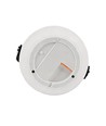Laddningsbar RGB LED bordslampa Ø13cm - Vit, inkl. fjärrkontroll, IP54 utomhus