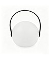 Laddningsbar RGB LED bordslampa Ø13cm - Vit, inkl. fjärrkontroll, IP54 utomhus