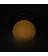 Laddningsbar RGB LED bordslampa Ø13cm - Vit, inkl. fjärrkontroll, IP54 utomhus