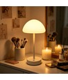 Laddningsbar LED-bordslampa Inne/ute - Vit, touch-dimbar, 3-i-1, IP20 inomhus