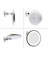 Sminkspegel med inbyggd LED-belysning - 3xAAA, sugpropp och arm