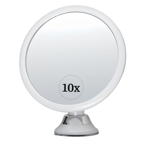 Sminkspegel med inbyggd LED-belysning - 3xAAA, steglös dimning, sugkopp och förlängare