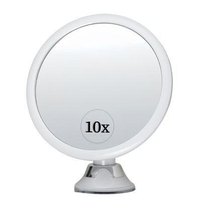 Sminkspegel med inbyggd LED-belysning - 3xAAA, sugpropp och arm