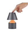 Laddningsbar LED-bordslampa - Grå, touch-dimbar, 3i1, IP20 inomhus