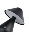 Laddningsbar LED bordslampa - Svart, Ø16cm, 21,5cm hög, touch dimbar, 3i1, IP20 inomhus
