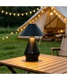 Laddningsbar LED bordslampa - Svart, Ø16cm, 21,5cm hög, touch dimbar, 3i1, IP20 inomhus