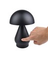 Laddningsbar LED-bordslampa - Svart, Ø15cm, 22cm hög, touch dimbar, 3-i-1, IP20 inomhus