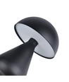 Laddningsbar LED-bordslampa - Svart, Ø15cm, 22cm hög, touch dimbar, 3-i-1, IP20 inomhus