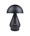 Laddningsbar LED-bordslampa - Svart, Ø15cm, 22cm hög, touch dimbar, 3-i-1, IP20 inomhus