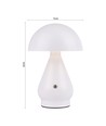 Uppladdningsbar LED bordslampa Inomhus/utomhus - Svart, touch dimbar, 3i1, IP54 utomhus bordslampa