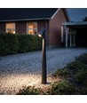 Svart trädgårdslampa - 8W, 80 cm, IP65 utomhus, inkl. ljuskälla