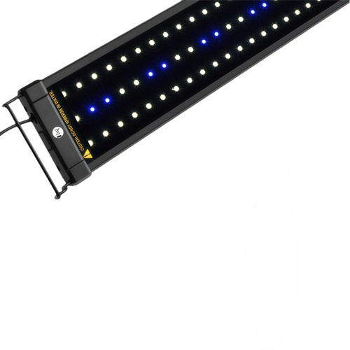 30-50 cm akvarie armatur - 6W LED, vit/blå, justerbar
