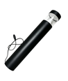 Svart trädgårdslampa - 15W, Ø16x100 cm, IP65 utomhus, inkl. ljuskälla