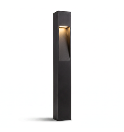 Svart trädgårdslampa - 13W, 100 cm, IP65 utomhus, inkl. ljuskälla