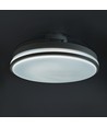 60W LED-taklampa med fläkt - CCT, svart, inkl. fjärrkontroll
