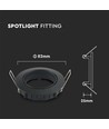 GU10 downlight - Rund, svart, utan ljuskälla