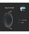 GU10 downlight - Rund, svart, utan ljuskälla