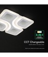70W LED taklampa dimbar - CCT 3-i-1, vit, inkl. fjärrkontroll, dekorativ taklampa