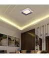 60W LED design-taklampa - CCT 3-i-1, dimbar med fjärrkontroll, vit/svart kant