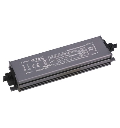 36W / 24V DC strömförsörjning för LED-strips - 1.5A, IP67 vattentät