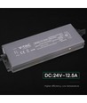 300W / 24V DC strömförsörjning för LED-strips - 12.5A, IP67 vattentät