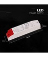 36W / 24V DC strömförsörjning för LED-strips - 1.5A, IP44 våtrum