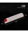 100W / 24V DC transformator för LED-strips - 4.17A, IP44 våtrum