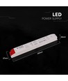 300W / 24V DC strömförsörjning för LED-strips - 12.5A, IP44, plasthölje