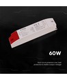 60W / 12V DC strömförsörjning för LED-strips - 5A, IP44 våtrum