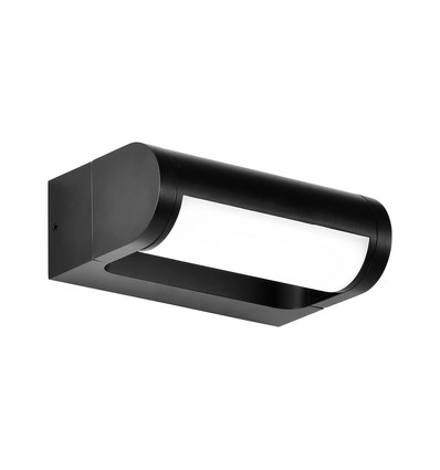 V-Tac 10W LED-vägglampa - Svart, IP65, Cree chip, 3000K, 6 års garanti