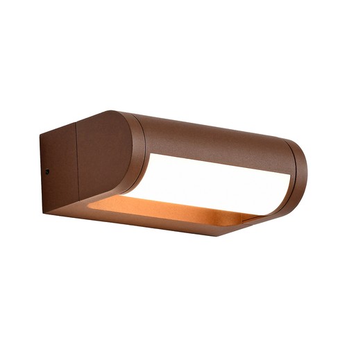 V-Tac 10W LED justerbar vägglampa - IP65, Cortenfärgad, Cree chip, 3000K, 6 års garanti