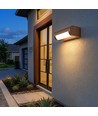 V-Tac 10W LED justerbar vägglampa - IP65, Cortenfärgad, Cree chip, 3000K, 6 års garanti