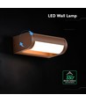 V-Tac 10W LED justerbar vägglampa - IP65, Cortenfärgad, Cree chip, 3000K, 6 års garanti