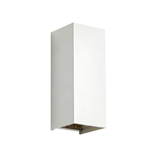 10W LED-vägglampa - 3-i-1 CCT, IP65, vit, upp/ned-ljus