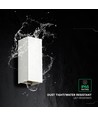10W LED-vägglampa - 3-i-1 CCT, IP65, vit, upp/ned-ljus