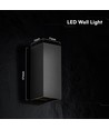V-Tac 10W LED-vägglampa 3-i-1 - Svart hölje, IP65, upp/ned-ljus, inkl. ljuskälla