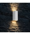 10W LED-vägglampa - 3-i-1 CCT, vitt hölje, IP65, upp/ned-ljus