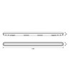 120cm kraftig LED-armatur - Vidarekopplad, 36W, 5000K, 160 lm/W