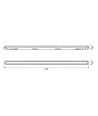 150cm kraftig LED-armatur - Vidarekopplad, 50W, 5000K, 160 lm/W