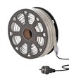 50m arbetsbelysning LED-strip - 230V, IP65, 1500 lm/m, 12W/m, 4000K, Byggbelysning